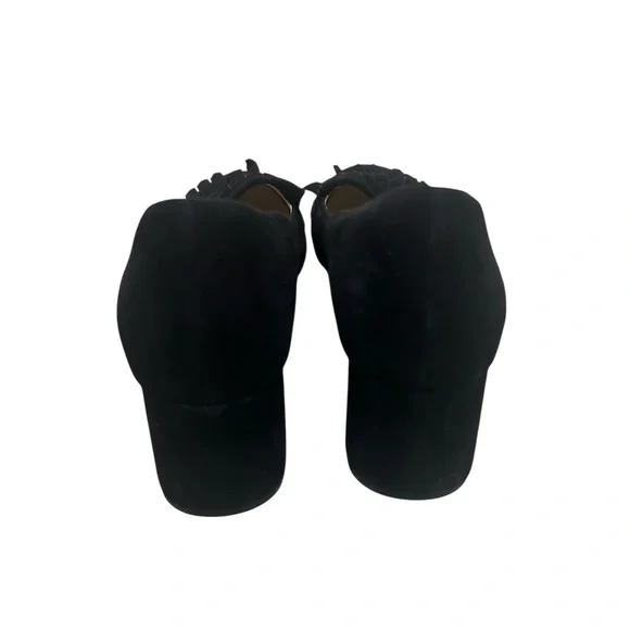 Cole Haan grand OS Black Suede Block Heel slip on loafer round toe 8.5 - Picture 7 of 10